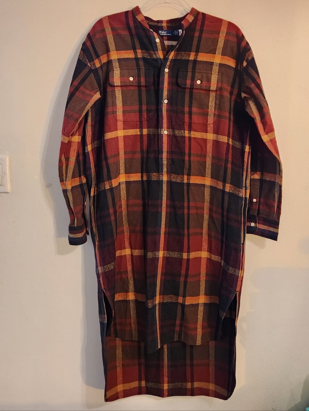 Polo by Ralph Lauren Plaid Flannel Twill Shirt  Dress Size 8 - Picture 6 of 8